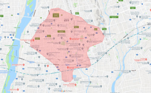 【沼津市の配達エリア】