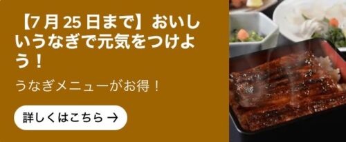 おいしいうなぎで元気をつけよう！特別割引価格キャンペーン【24/7/25まで】