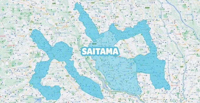 Wolt埼玉エリアマップ