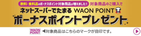 イオンネットスーパーキャンペーン 