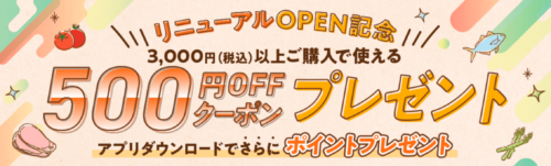 【リニューアル記念】500円オフクーポン【6/30まで】